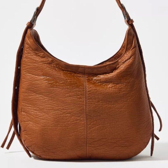 Silence + Noise Utility Washed Zippered Shoulder Bag : Brown - Picture 15 of 15